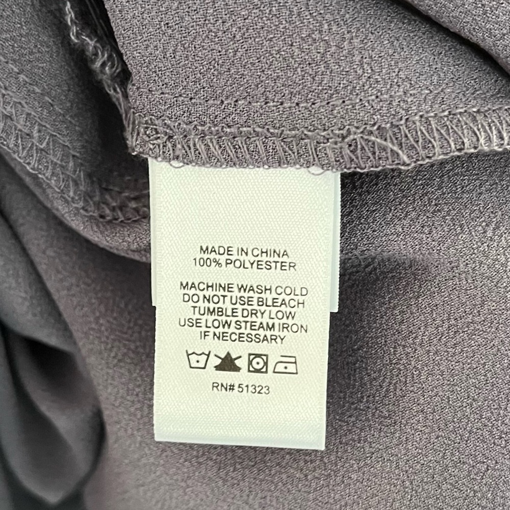 Grayish Purple Polyester Blouse - image 5